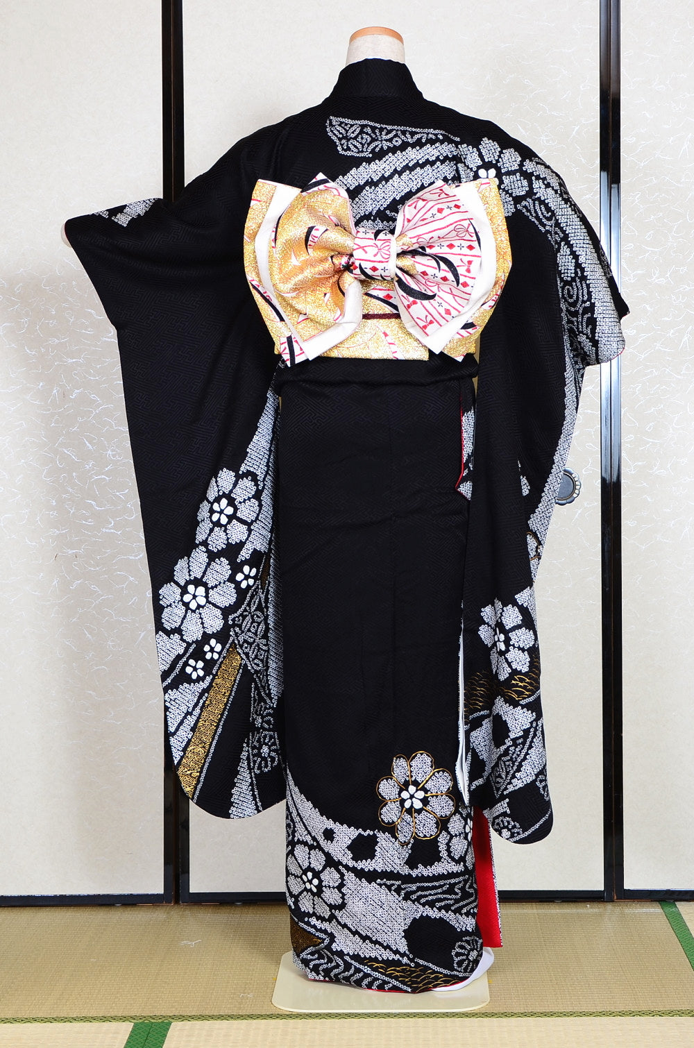 Long-sleeved kimono 6 items set / Furisode / FK#1134