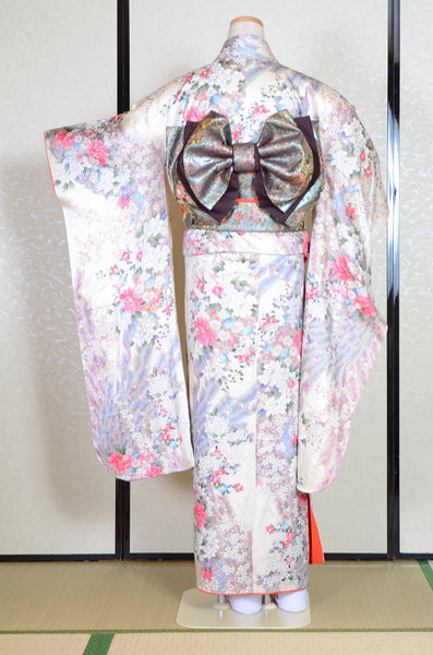 Long-sleeved kimono 6 items set / Furisode / FK#1-370