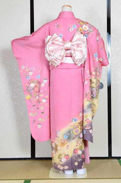 Long-sleeved kimono 6 items set / Furisode / FK#1-226
