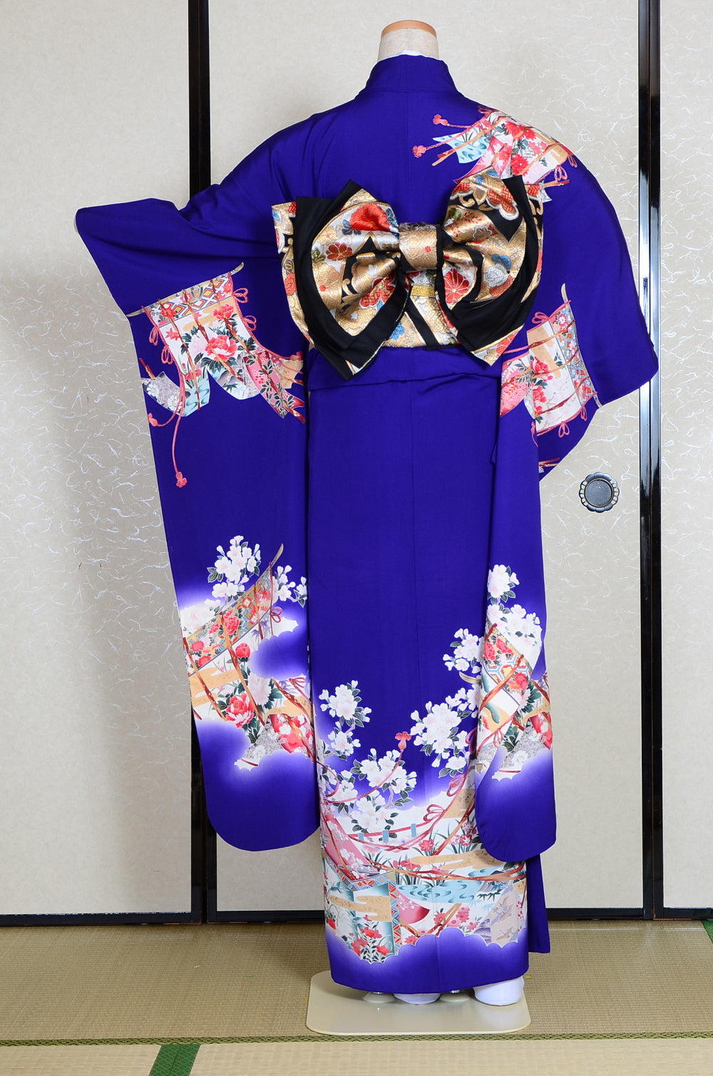 Long-sleeved kimono 6 items set / Furisode / FK#940