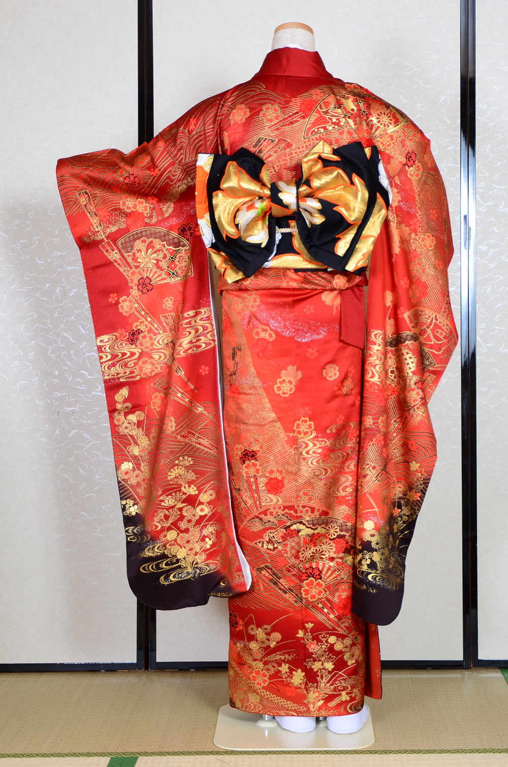 Long-sleeved kimono 6 items set / Furisode / FK#1-365