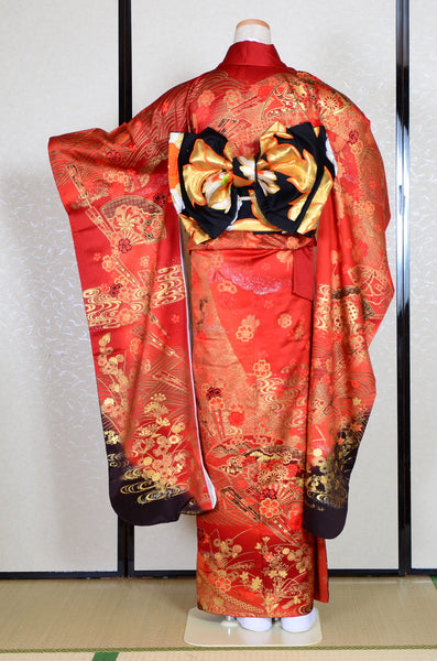 Long-sleeved kimono 6 items set / Furisode / FK#1-365