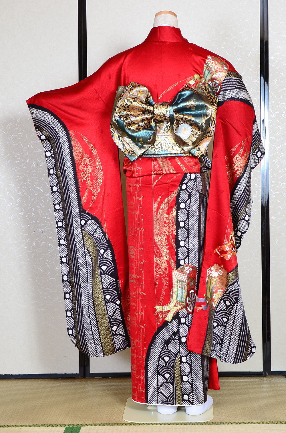 Long-sleeved kimono 6 items set / Furisode / FK#1-307