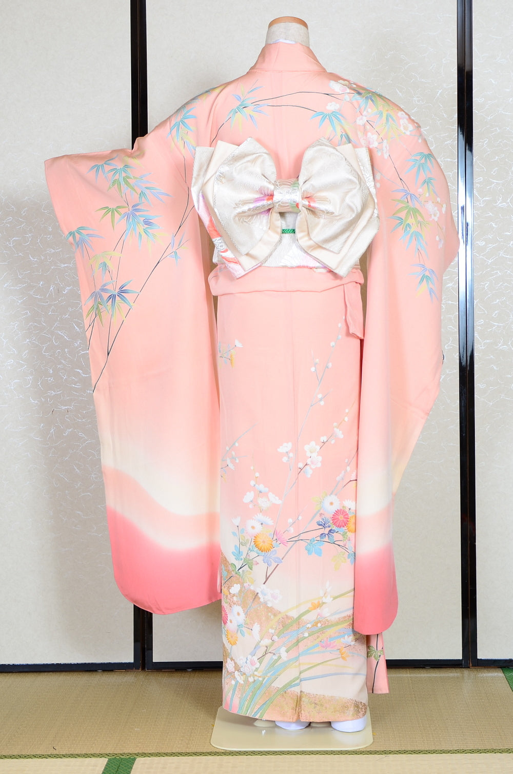 Long-sleeved kimono 6 items set / Furisode / FK#1-322