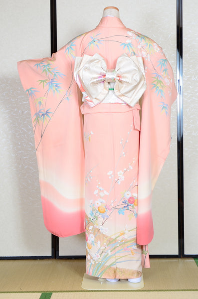 Long-sleeved kimono 6 items set / Furisode / FK#1-322