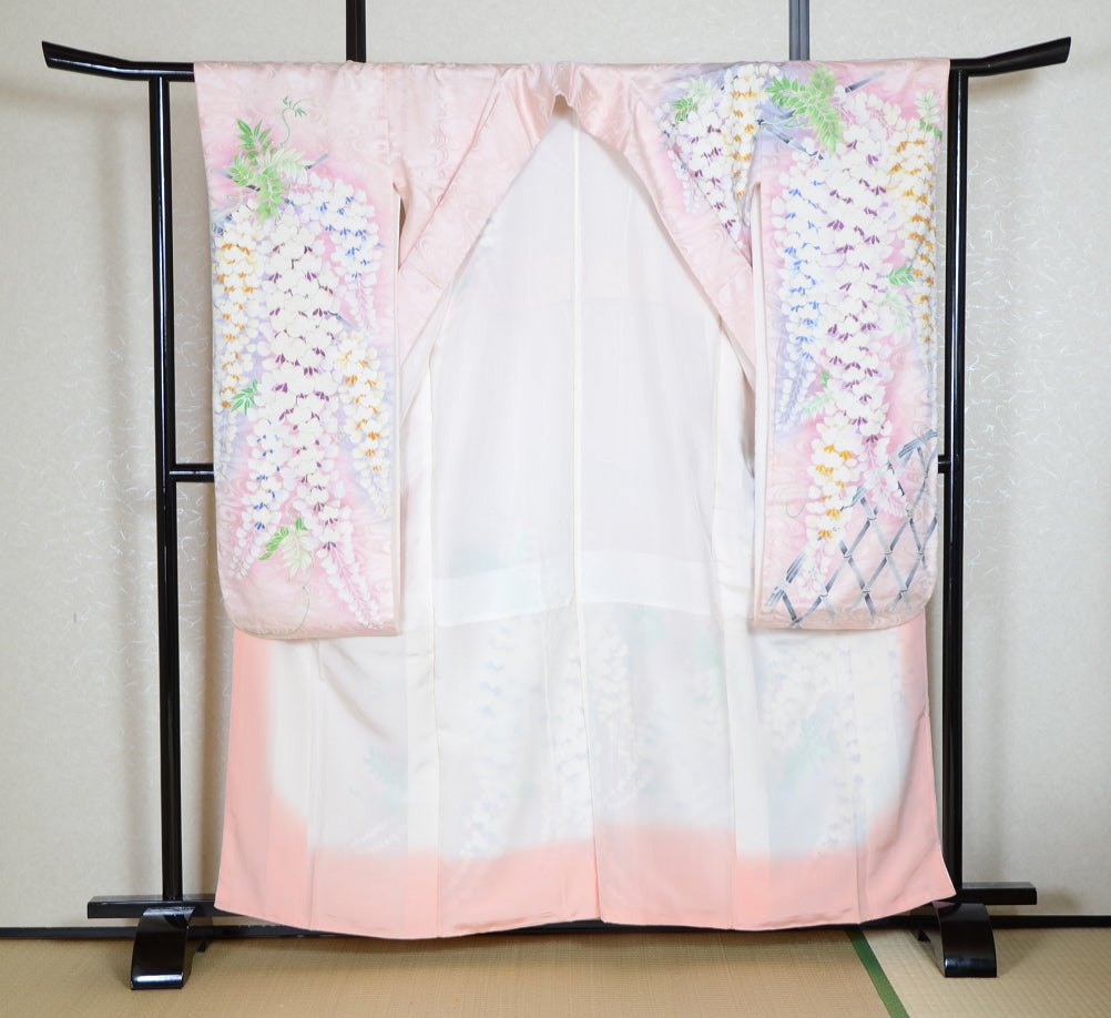 Long-sleeved kimono 6 items set / Furisode / FK#1-562