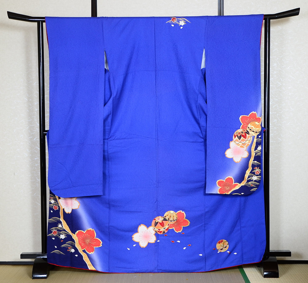 Long-sleeved kimono 6 items set / Furisode / FK#997