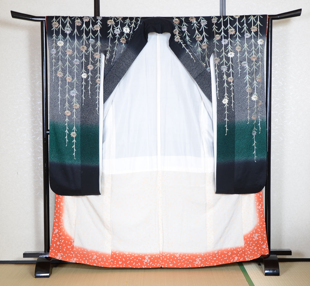 Long-sleeved kimono 6 items set / Furisode / FK#1-588