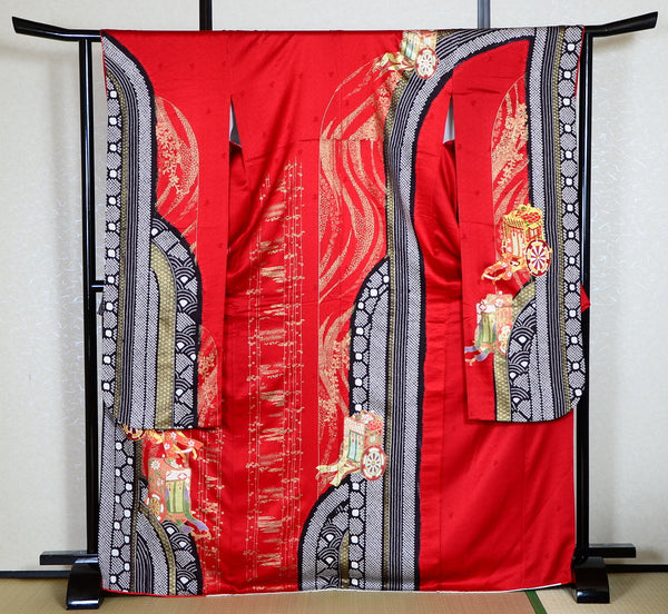 Long-sleeved kimono 6 items set / Furisode / FK#1-307