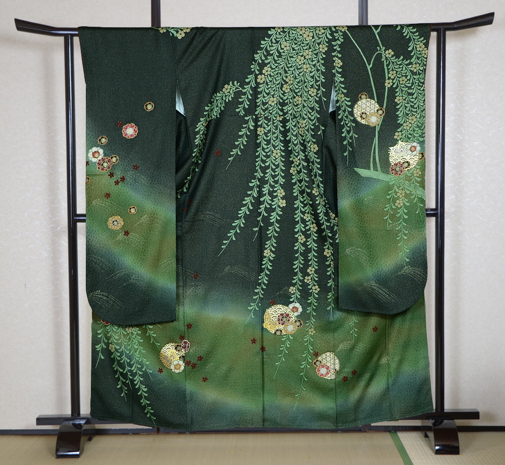 Long-sleeved kimono 6 items set / Furisode / FK#1190