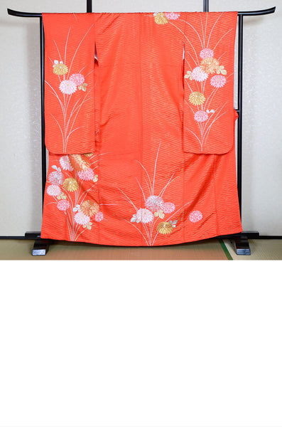 Long-sleeved kimono 6 items set / Furisode / FK#732