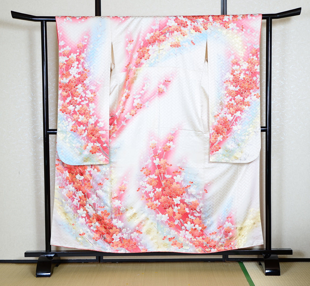 Long-sleeved kimono 6 items set / Furisode / FK#1130