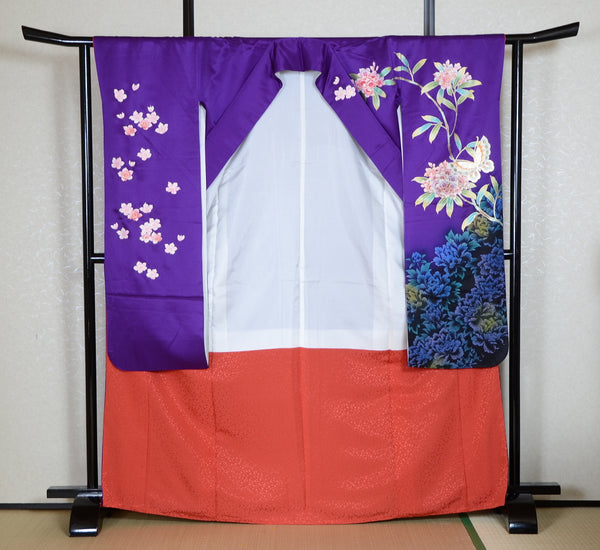 Long-sleeved kimono 6 items set / Furisode / FK#1-541