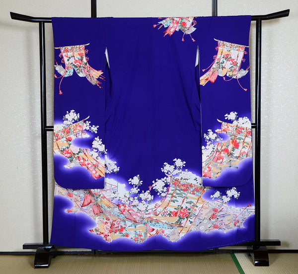 Long-sleeved kimono 6 items set / Furisode / FK#940