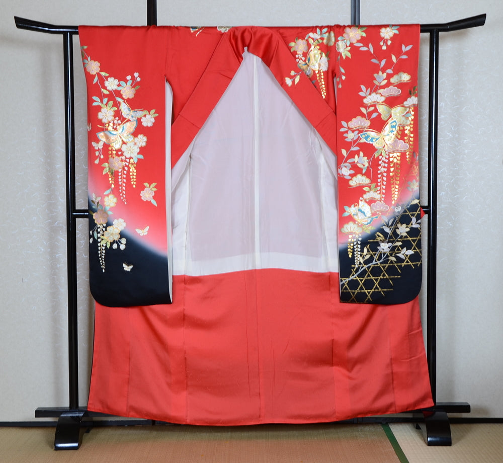 Long-sleeved kimono 6 items set / Furisode / FK#1-788
