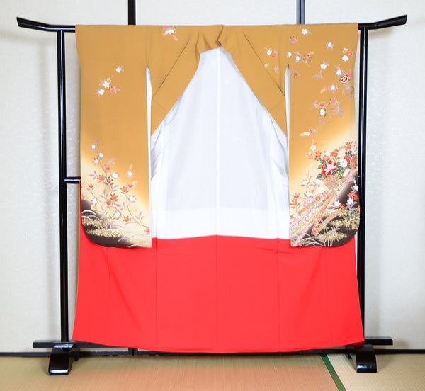 Long-sleeved kimono 6 items set / Furisode / FK#1-675