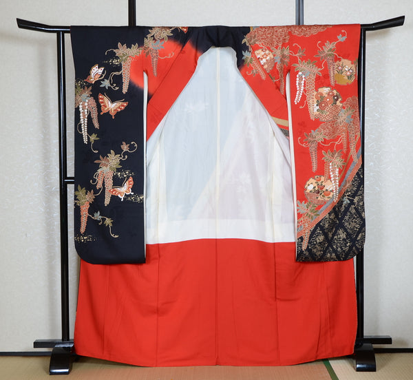 Long-sleeved kimono 6 items set / Furisode / FK#1-752