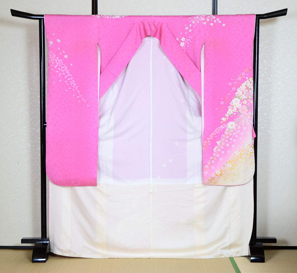 Long-sleeved kimono 6 items set / Furisode / FK#1-385