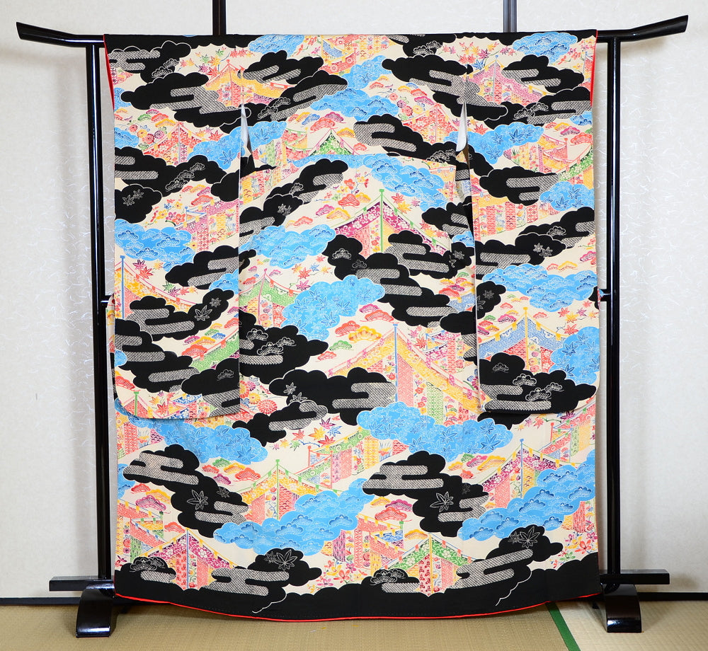 Long-sleeved kimono 6 items set / Furisode / FK#1078