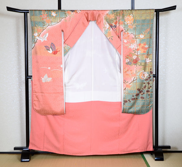 Long-sleeved kimono 6 items set / Furisode / FK#1-443