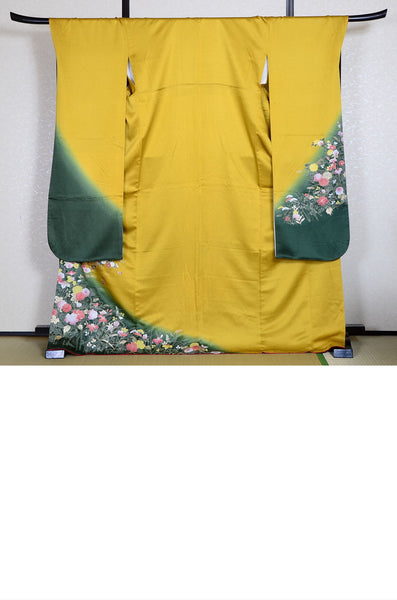 Long-sleeved kimono 6 items set / Furisode / FK#731