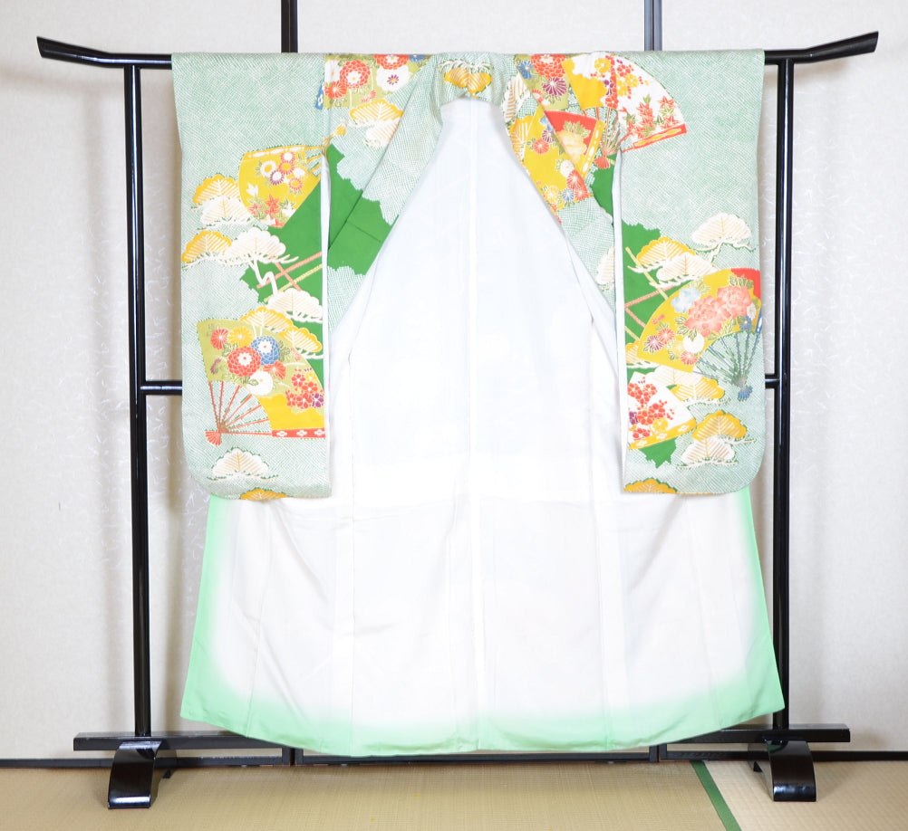 Long-sleeved kimono 6 items set / Furisode / FK#1-564