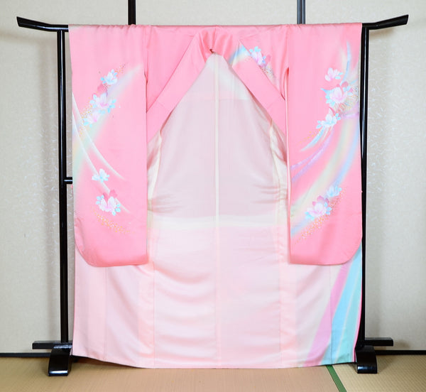 Long-sleeved kimono 6 items set / Furisode / FK#1-680