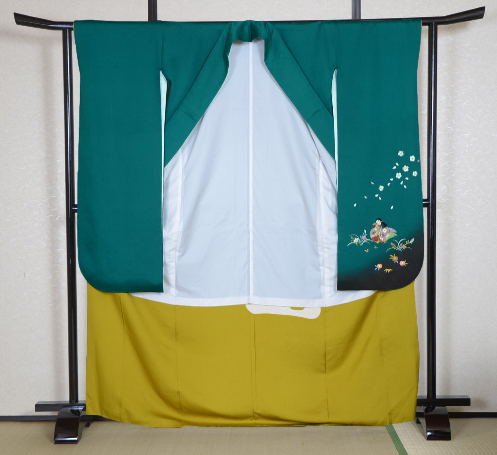 Long-sleeved kimono 6 items set / Furisode / FK#1-538