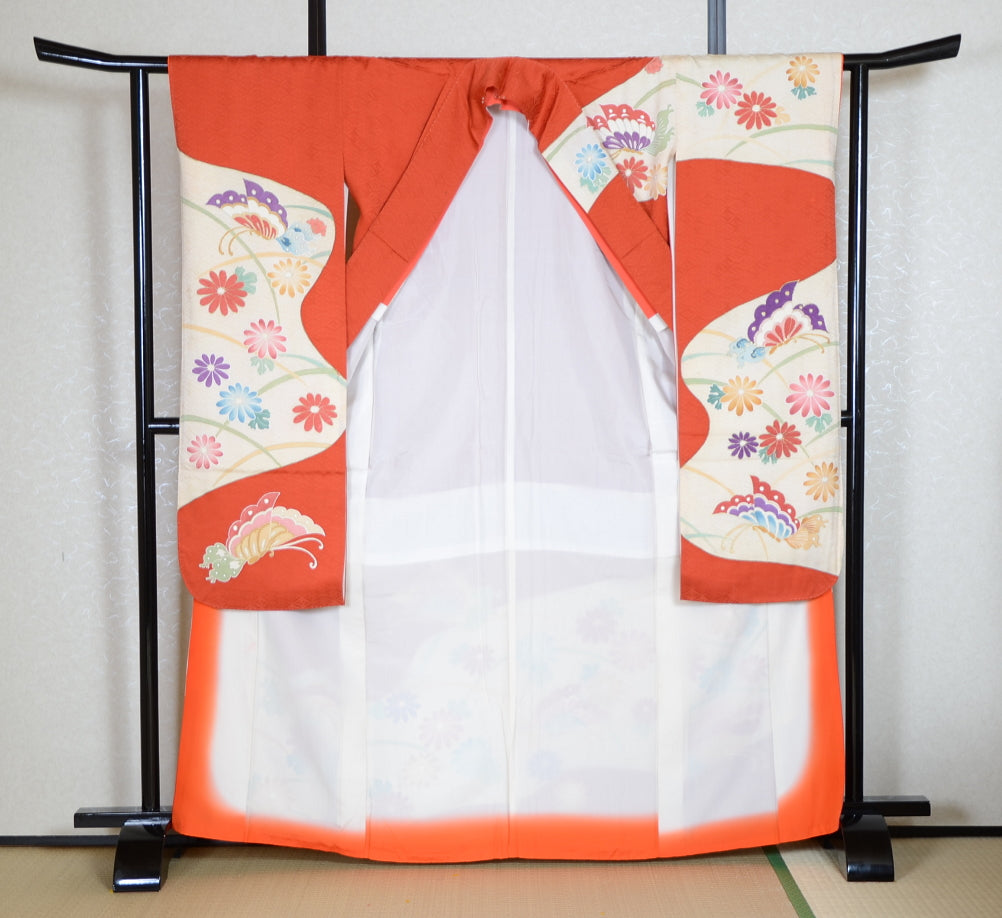 Long-sleeved kimono 6 items set / Furisode / FK#1-559