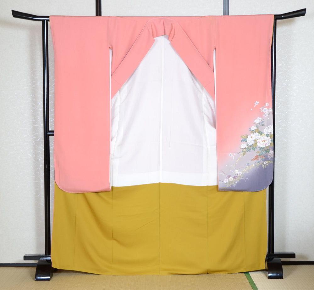 Long-sleeved kimono 6 items set / Furisode / FK#1-581