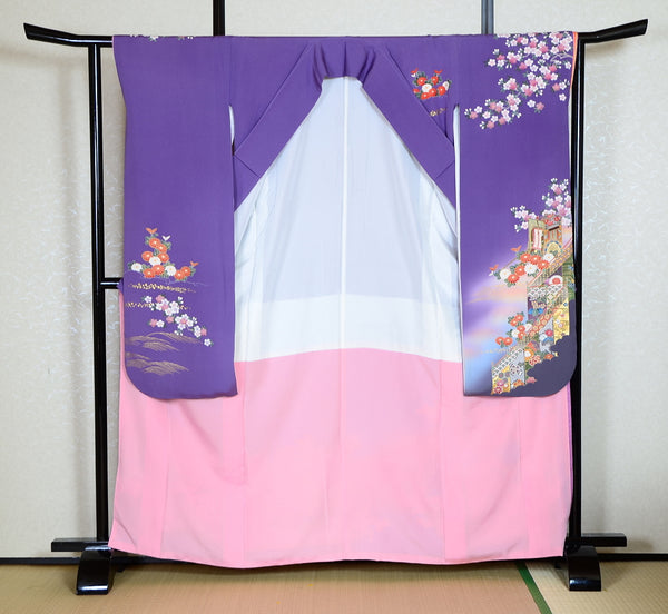 Long-sleeved kimono 6 items set / Furisode / FK#1-442