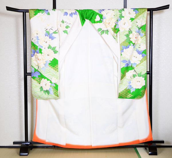 Long-sleeved kimono 6 items set / Furisode / FK#995