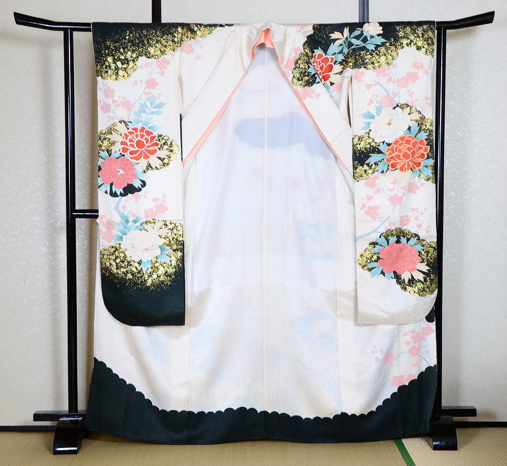 Long-sleeved kimono 6 items set / Furisode / FK#1-661