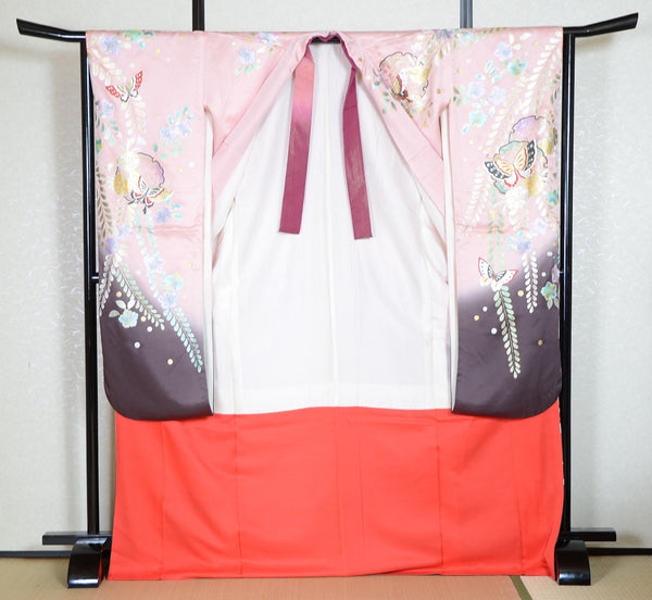Long-sleeved kimono 6 items set / Furisode / FK#1-704
