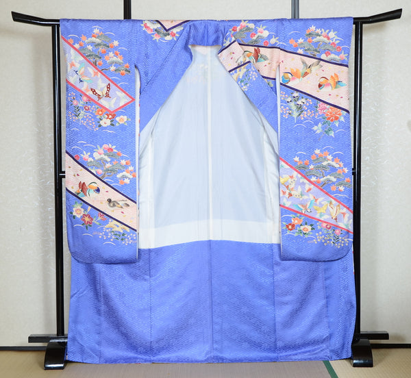 Long-sleeved kimono 6 items set / Furisode / FK#1-730