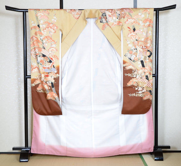 Long-sleeved kimono 6 items set / Furisode / FK#1-681