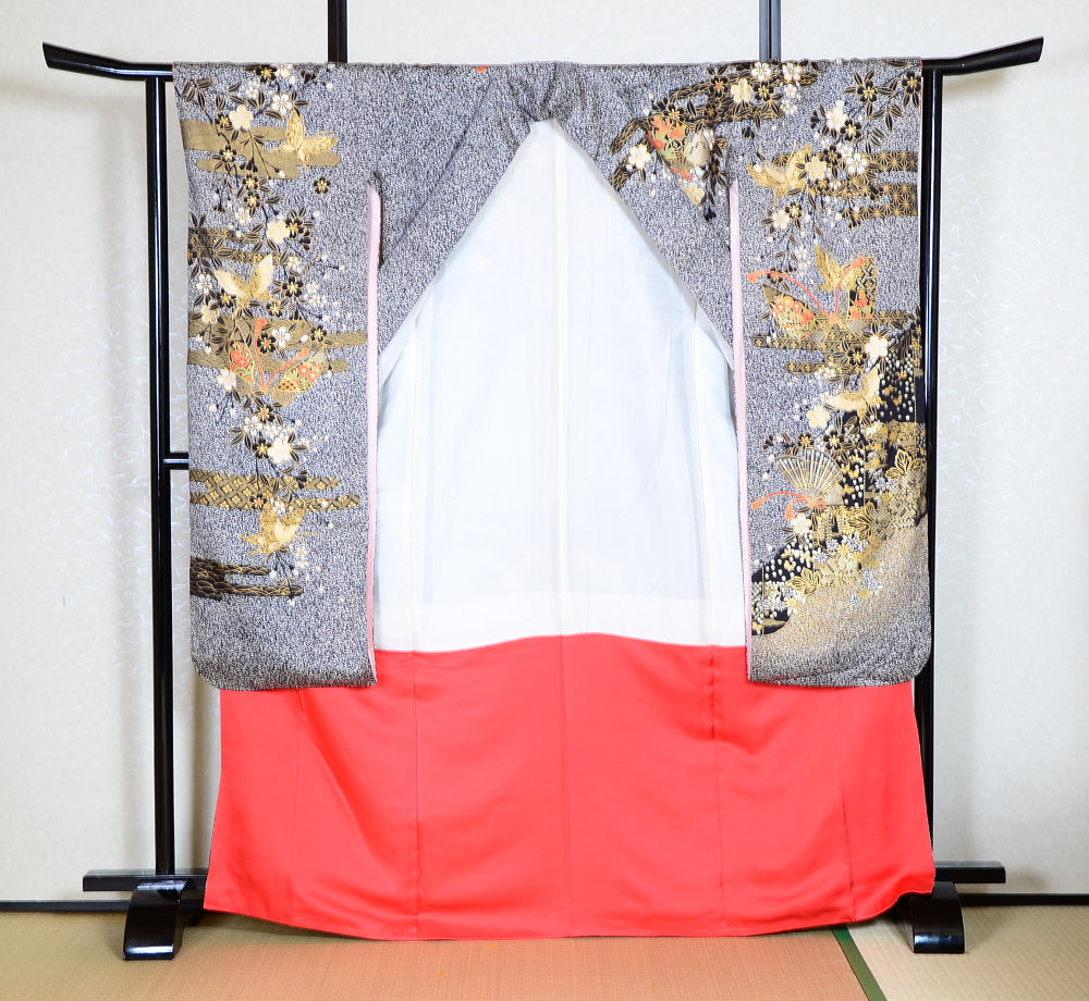 Long-sleeved kimono 6 items set / Furisode / FK#1-671