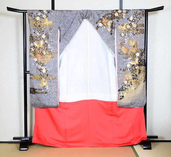 Long-sleeved kimono 6 items set / Furisode / FK#1-671