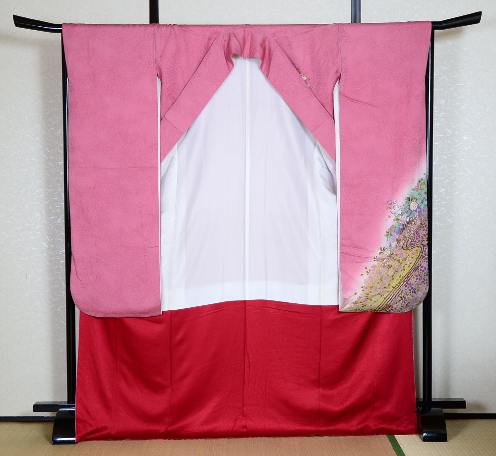 Long-sleeved kimono 6 items set / Furisode / FK#1-427