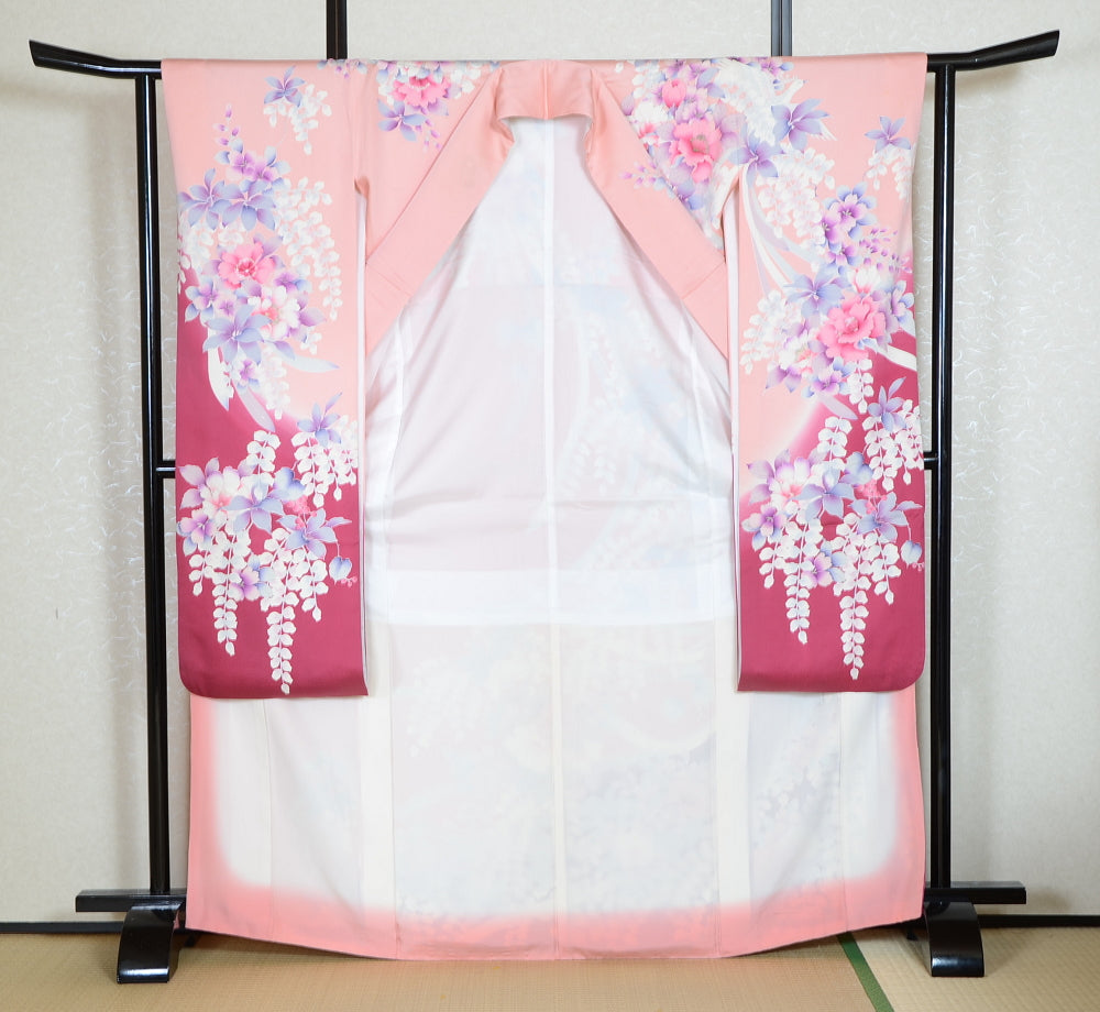 Long-sleeved kimono 6 items set / Furisode / FK#1-740