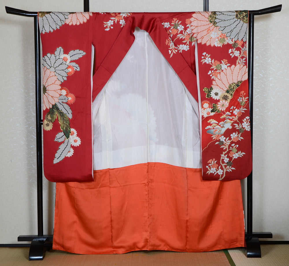Long-sleeved kimono 6 items set / Furisode / FK#1-860