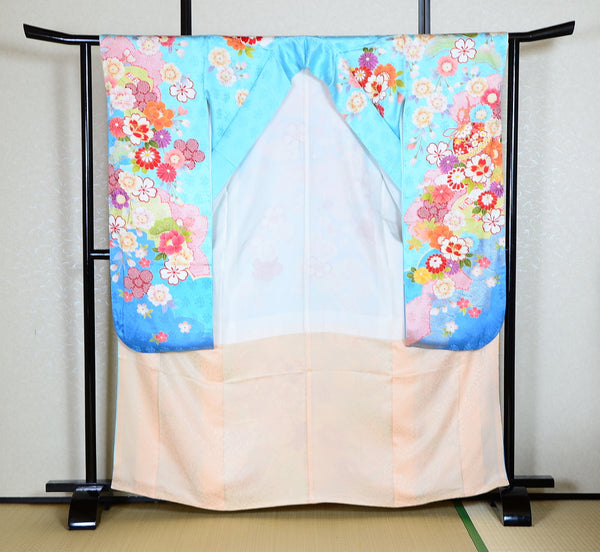 Long-sleeved kimono 6 items set / Furisode / FK#1-676