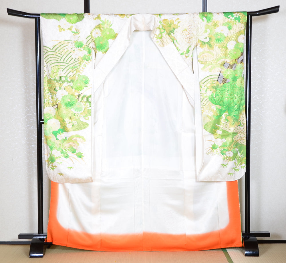 Long-sleeved kimono 6 items set / Furisode / FK#1-711