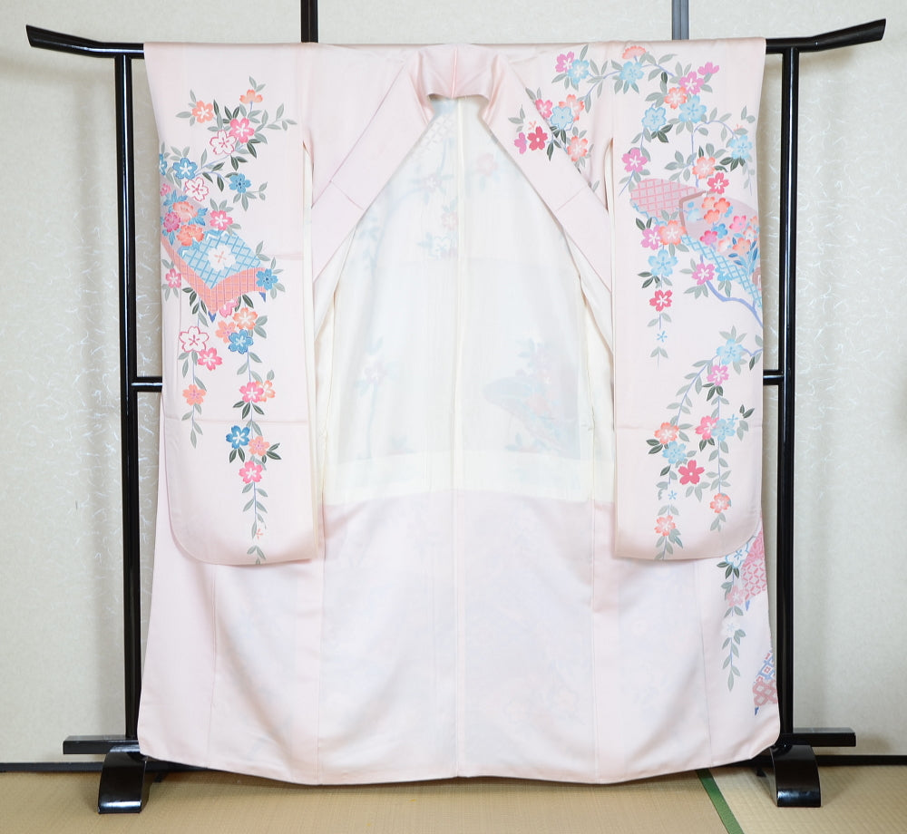 Long-sleeved kimono 6 items set / Furisode / FK#1-689