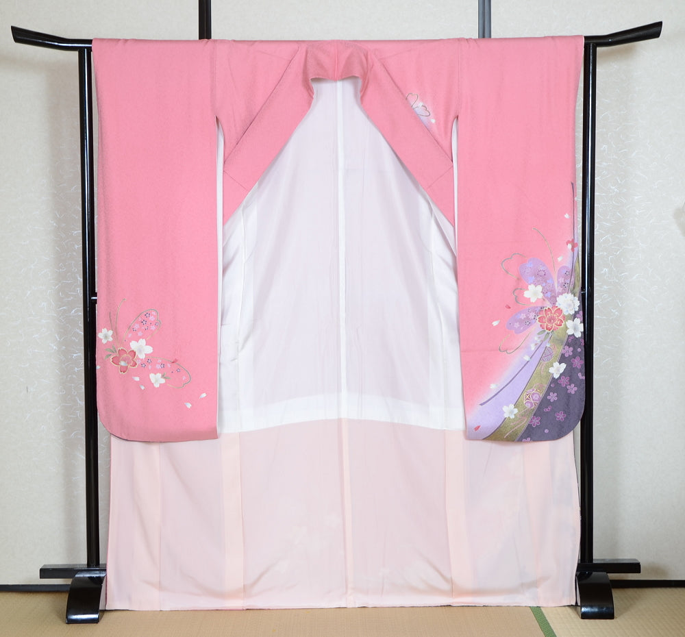 Long-sleeved kimono 6 items set / Furisode / FK#1-735