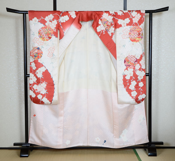 Long-sleeved kimono 6 items set / Furisode / FK#1-530