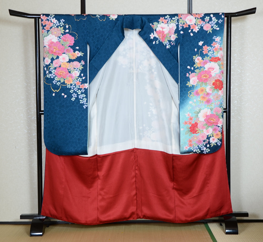 Long-sleeved kimono 6 items set / Furisode / FK#1-765