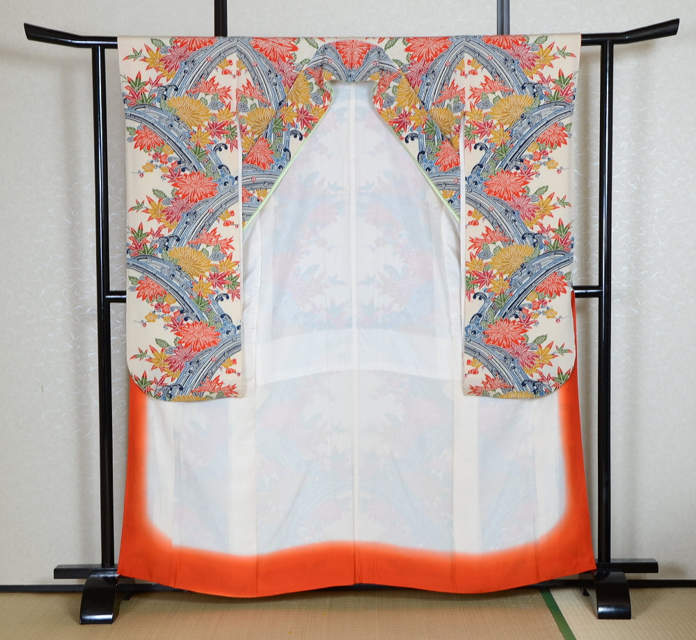 Long-sleeved kimono 6 items set / Furisode / FK#1-766