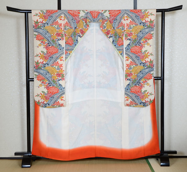 Long-sleeved kimono 6 items set / Furisode / FK#1-766
