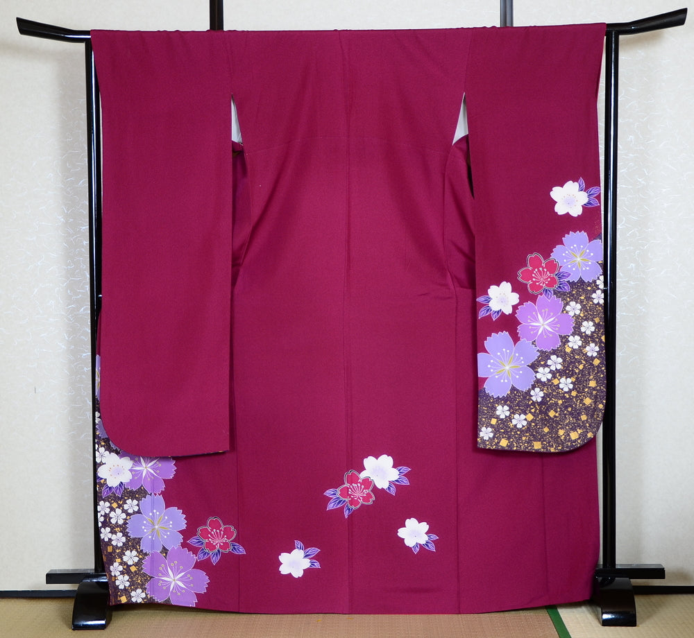Long-sleeved kimono 6 items set / Furisode / FK#1-315